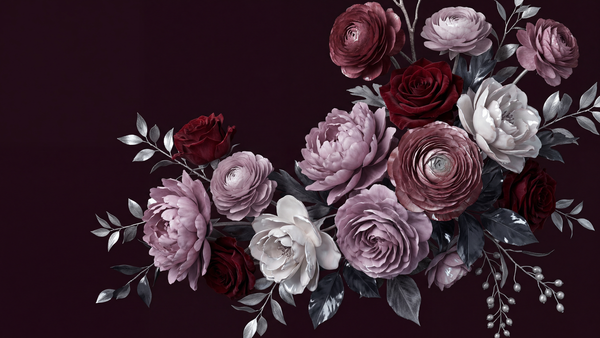 Görkemli Floral Buket Duvar Kağıdı - Sample