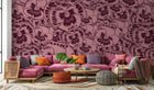 Vintage Burgundy wallpaper for Living Room
