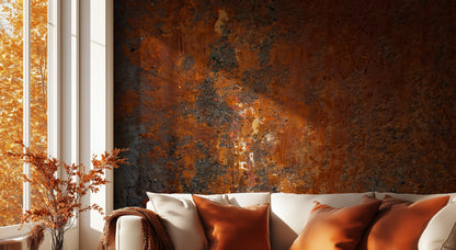 Rustic Copper wallpaper for Living Room