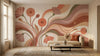 Flowing Floral Abstract Wallpaper