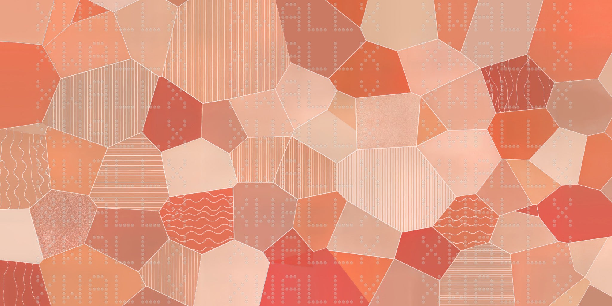 Modern Hexagonal Textured Wallpaper