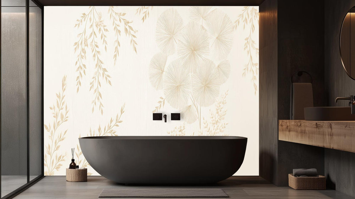 Modern Cream wallpaper for Bathroom