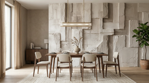 Modern Cream wallpaper for Dining Room