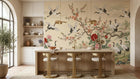 Traditional Cream wallpaper for Dining Room