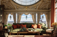 Traditional Cream wallpaper for Living Room