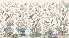 Elegant Bird and Blossom Wallpaper