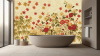 Vintage Cream wallpaper for Bathroom