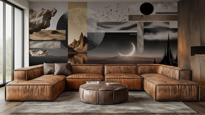 Abstract Dark wallpaper for Living Room