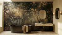 Art Nouveau Dark wallpaper for Bathroom