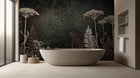 Contemporary Dark wallpaper for Bathroom