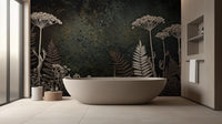 Contemporary Dark wallpaper for Bathroom