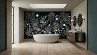 Banyo için Çağdaş Koyu duvar kağıdı
