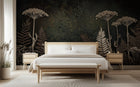 Contemporary Dark wallpaper for Bedroom