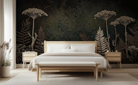 Contemporary Dark wallpaper for Bedroom