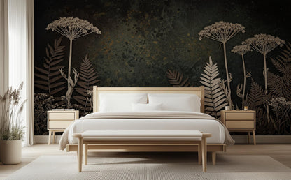 Contemporary Dark wallpaper for Bedroom