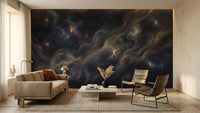 Contemporary Dark wallpaper for Bedroom