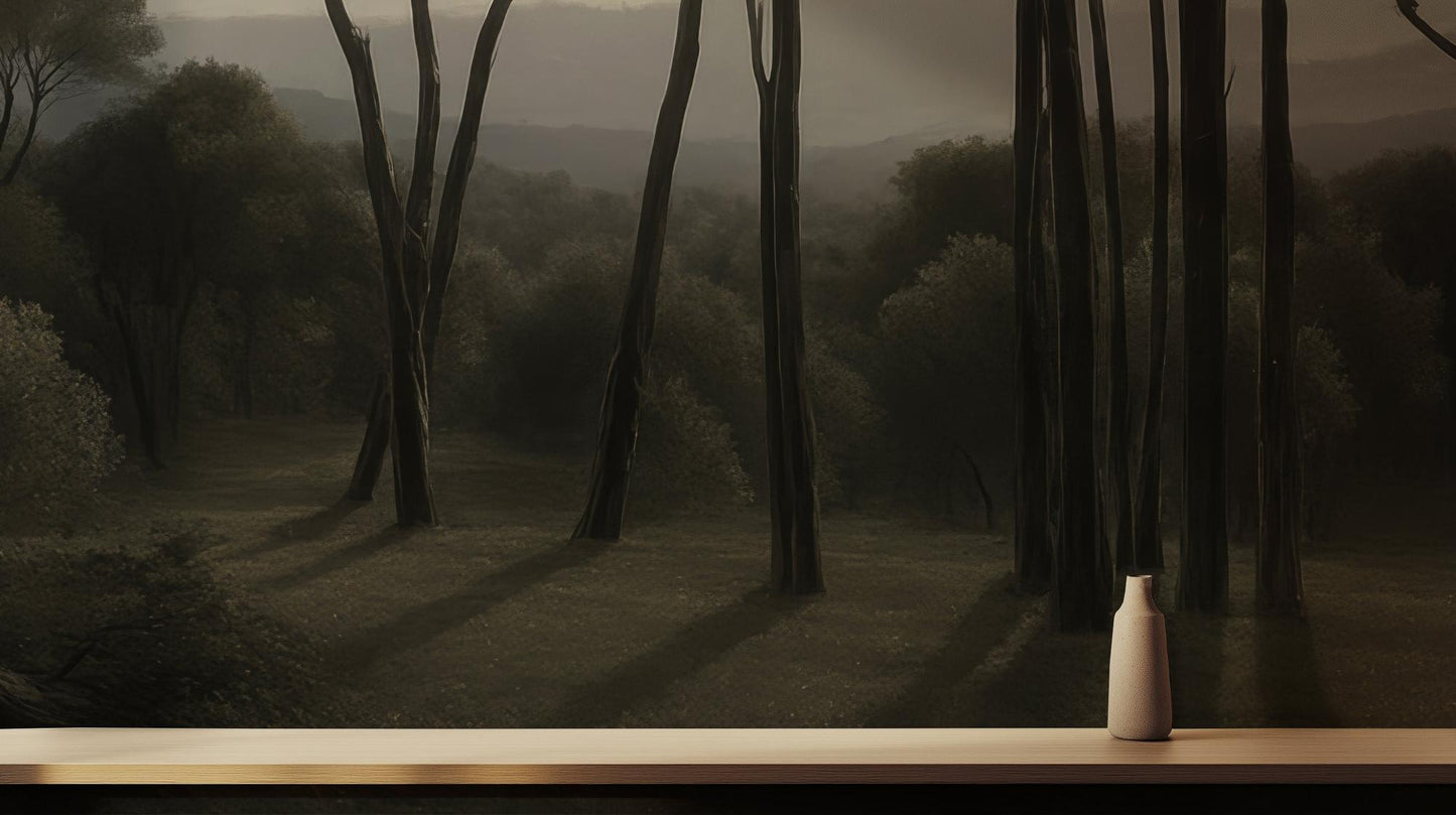 Contemporary Dark wallpaper for Bedroom