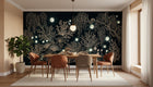 Contemporary Dark wallpaper for Dining Room