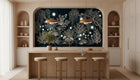 Contemporary Dark wallpaper for Dining Room