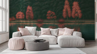 Contemporary Dark wallpaper for Living Room