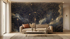Contemporary Dark wallpaper for Living Room