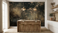 Contemporary Dark wallpaper for Living Room