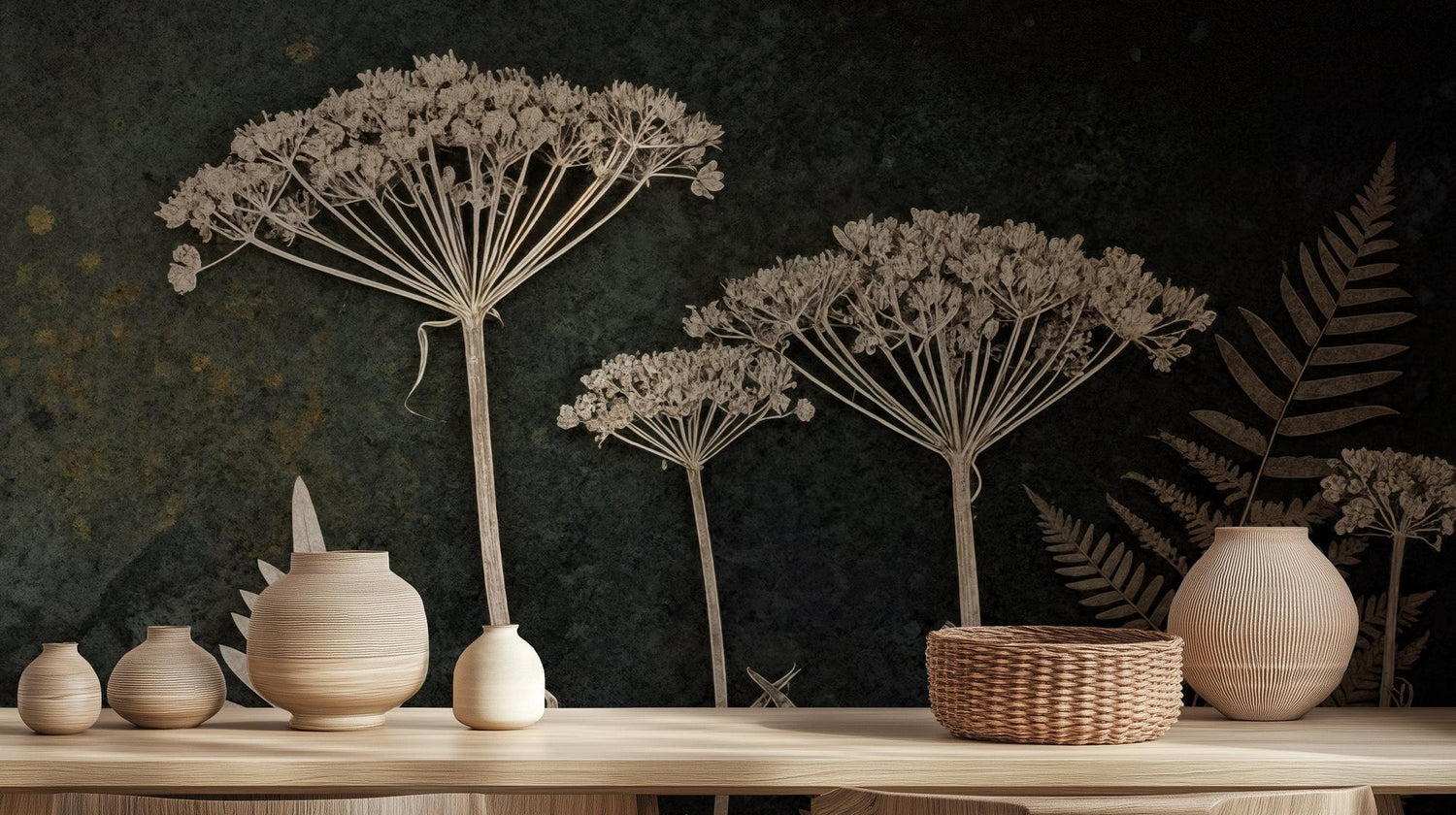 Contemporary Dark wallpaper for Living Room