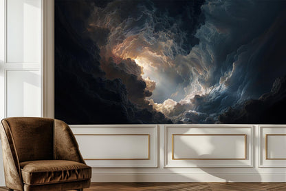 Contemporary Dark wallpaper for Living Room