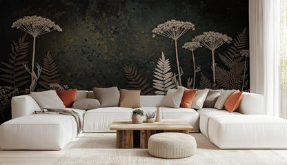 Contemporary Dark wallpaper for Living Room