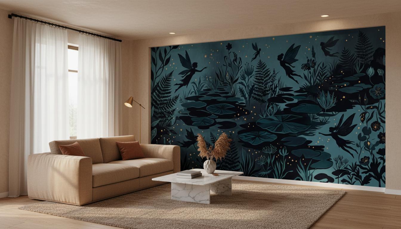 Eclectic Dark wallpaper for Bedroom