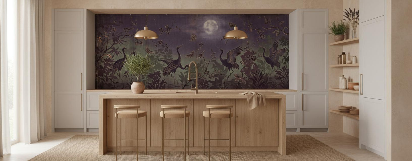Eclectic Dark wallpaper for Kitchen