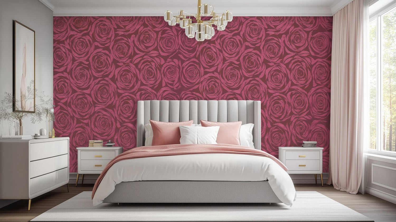 Traditional Dark wallpaper for Bedroom