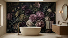 Banyo için Vintage Koyu duvar kağıdı
