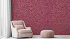 red and pink Vintage Dark wallpaper for Bedroom