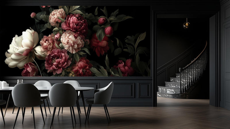 Vintage Dark wallpaper for Dining Room
