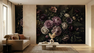 Vintage Dark wallpaper for Living Room