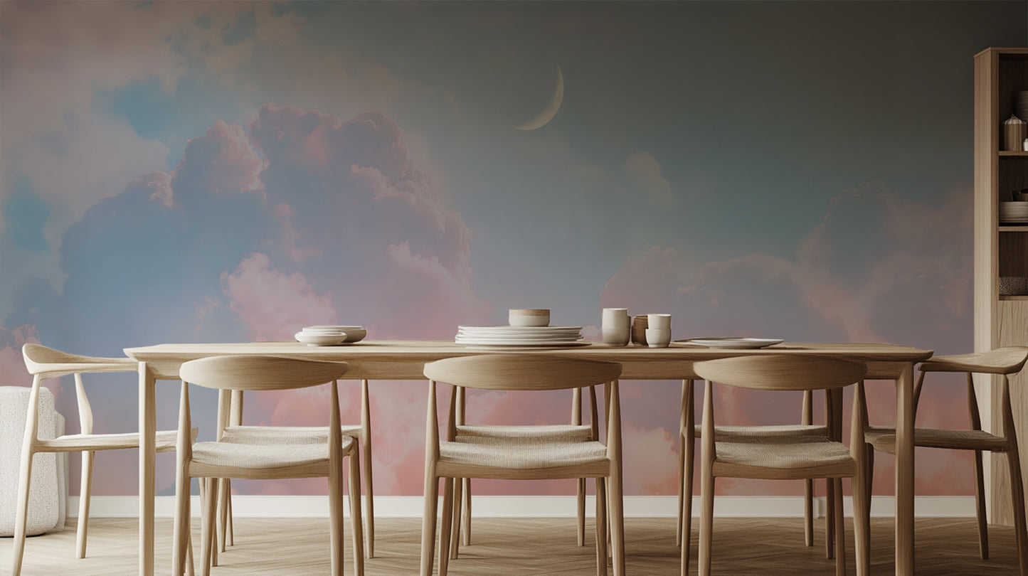 Ethereal Cloudscape Moonlight wallpaper - XWALLX