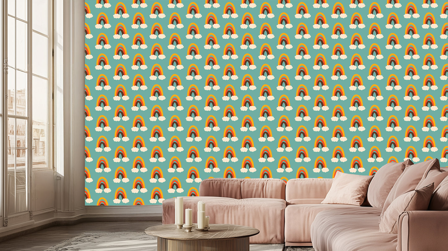 Playful Rainbow Arch wallpaper - XWALLX