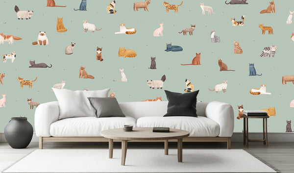 Whimsical Feline Gallery wall art - XWALLX