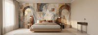 Abstract Earth Tones wallpaper for Bedroom