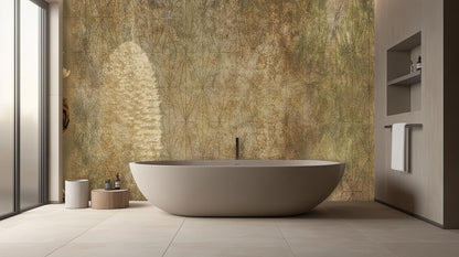 Contemporary Earth Tones wallpaper for Bathroom