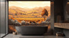 Warm Tuscany Landscape Wallpaper