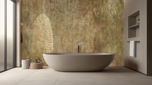 Contemporary Earth Tones wallpaper for Bathroom