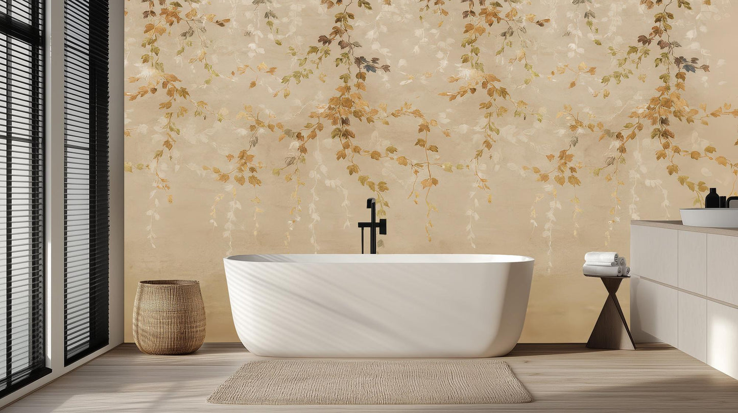 Contemporary Earth Tones wallpaper for Bathroom