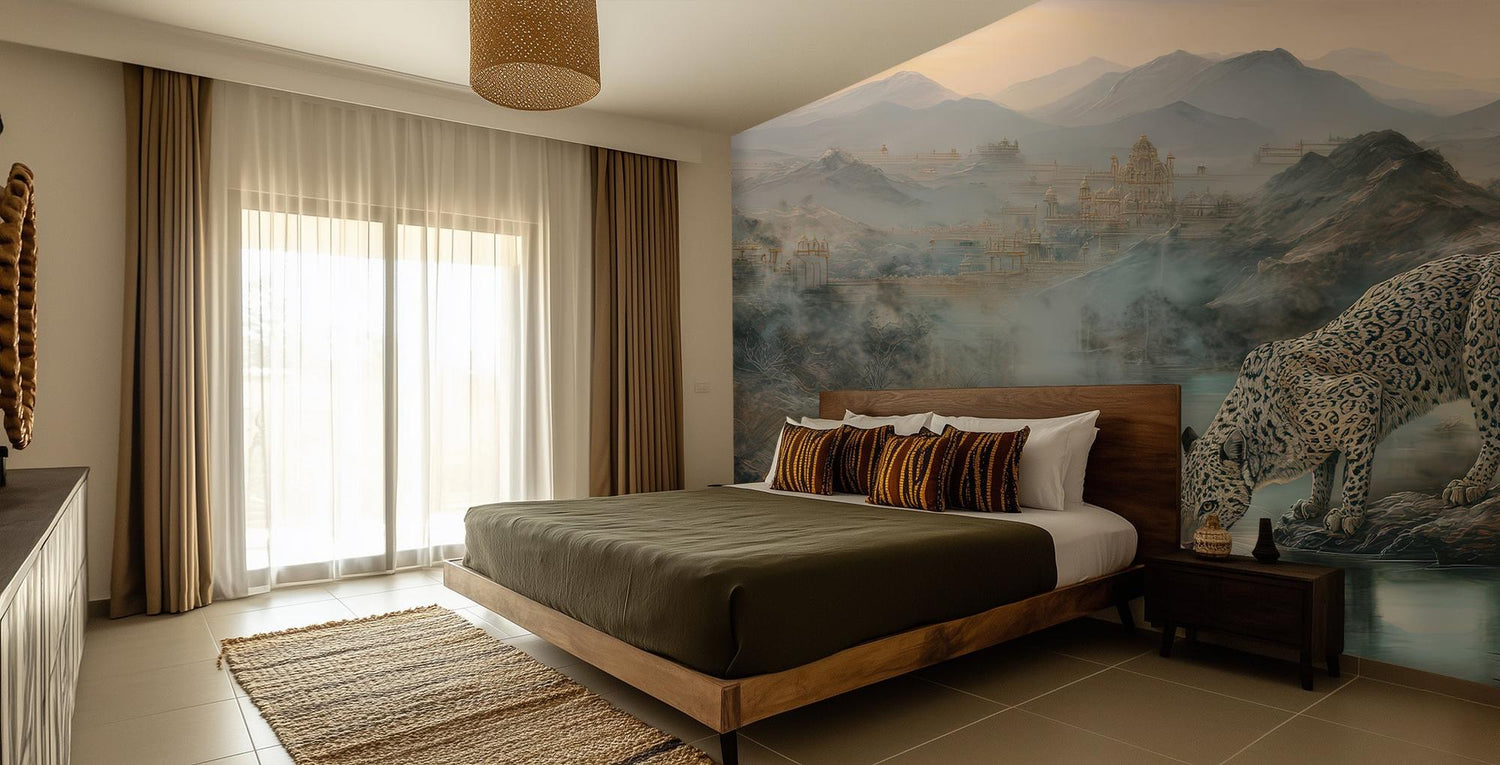 Contemporary Earth Tones wallpaper for Bedroom