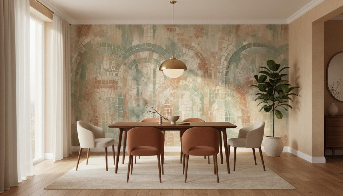 Contemporary Earth Tones wallpaper for Dining Room