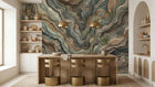 Contemporary Earth Tones wallpaper for Dining Room