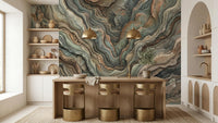 Contemporary Earth Tones wallpaper for Dining Room