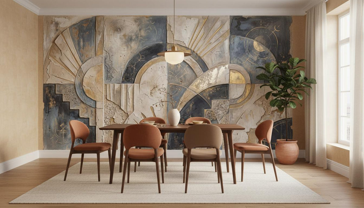 Contemporary Earth Tones wallpaper for Dining Room