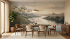 Contemporary Earth Tones wallpaper for Dining Room